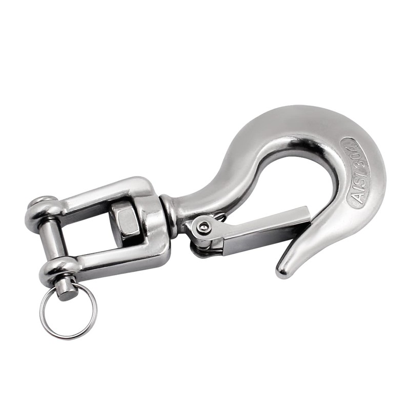 SHENGHUISS Clevis Slip Hook 304 Stainless Steel with Safety Latch,