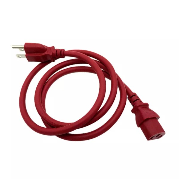 Kentek 4Ft Power Cord RED for MONSTER ROCKIN ROLLER PRO