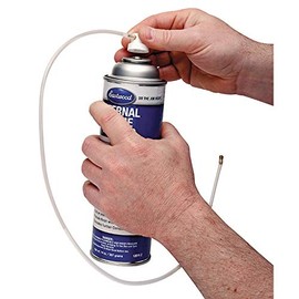 Eastwood Aerosol Nozzle w/ 24 in. Extension Hose for Male Stem Spray Cans Actuators - Machined Brass Nozzle Coating