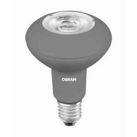 Osram LED Super Star R80/LED Reflector Lamp, R80, for Line Voltage Operation, with Screw Base: E27, Dimmable, 5.50 W, 220 to 240 V, 64 W Replacement, Beam Angle: 36 Degrees, Warm White, 2700 K, Pack of 1