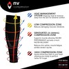 NV Compression Race and Recover Footless Compression Stockings - Calf