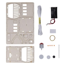 Wooden sightseeing cable car DIY building kits for kids, with a Great Science Toy for Boys and Girls Teens on Christmas, Birthday, Thanksgiving, and kid's Day (Diy Wooden