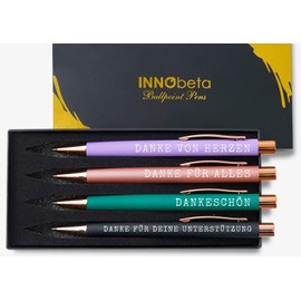 INNObeta Thank You Ballpoint Pen Gifts Appreciation Ballpoint Pen Set of 4 for Women Employee Colleague Therapist Friends