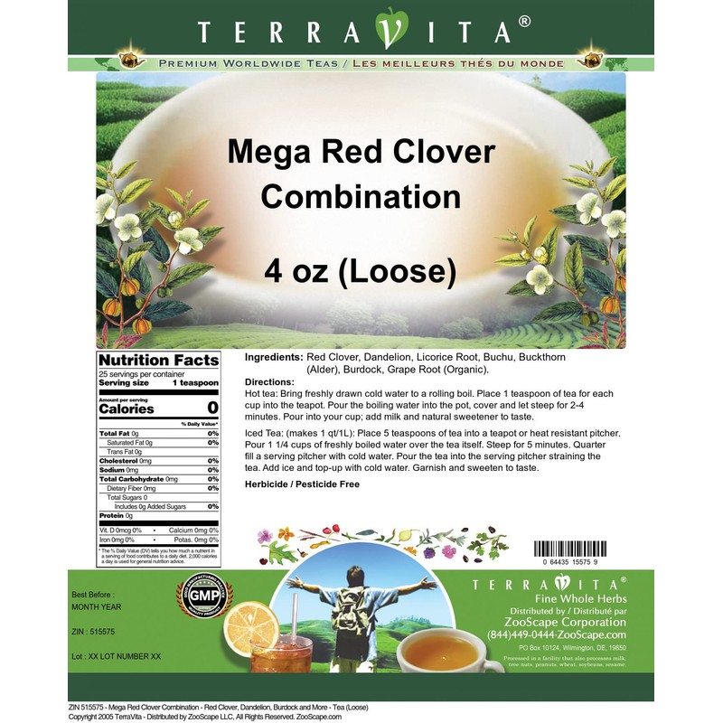 Mega Red Clover Combination - Red Clover, Dandelion, Burdock and