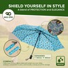 ECO CHIC Automatic Umbrella Windproof Strong Compact Folding Travel Umbrella