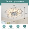 ZGLAOJT Semi Flush Mount 8 Light Ceiling Light Modern Metal