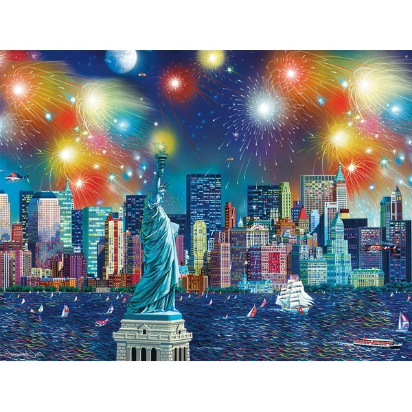 Buffalo Games - Cities in Color - Manhattan Celebration - 750 Piece Jigsaw Puzzle