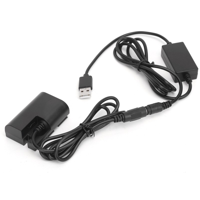 LPE6 Dummy Battery DC Coupler Power Adapter with USB Drive