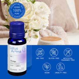 Lotus Aroma Essential Oil, Orange, 0.5 Fluid Ounce