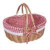 Wicker Picnic Basket, Natural Wicker Basket with Handle, Handy Wicker