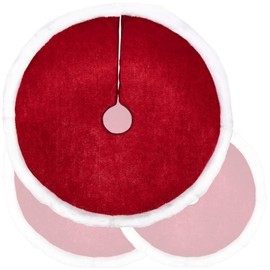 com-four® High-quality Christmas Tree Skirt to Protect Against Pine Needles, Round Christmas Tree Skirt for Christmas Tree, Underlay