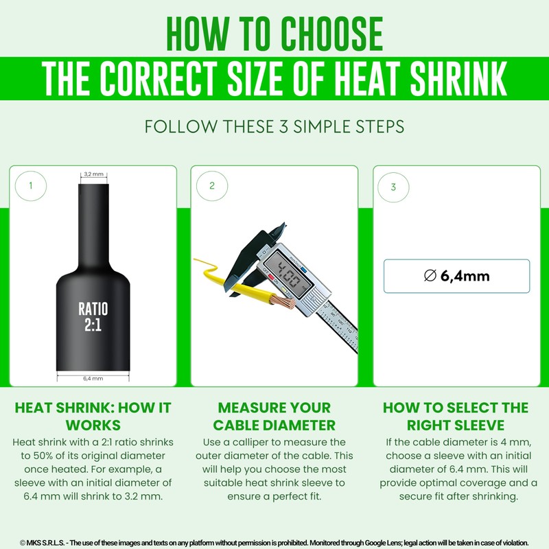 MarketConnect® Heat Shrink Tube Diameter 3.2 mm Length 10 m