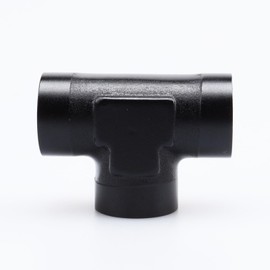 AC PERFORMANCE Aluminum Black 3 Ways 1/8" NPT Female Thread Tee Converter Tube Hose Fitting Adapters