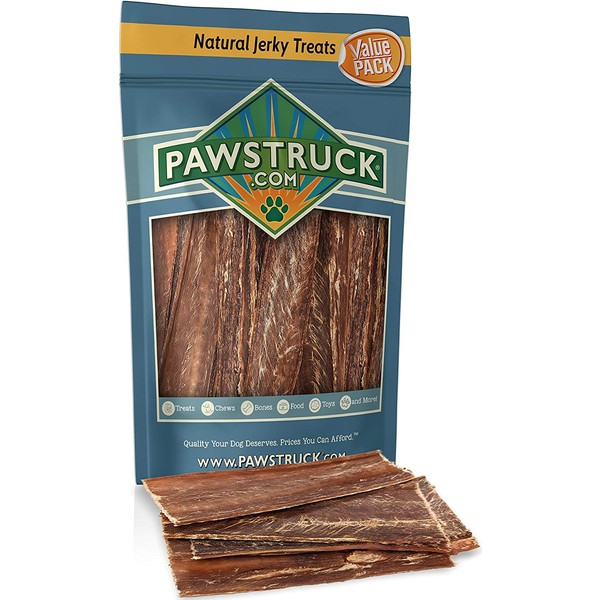 Joint Health Beef Jerky Dog Treat Chews - Gourmet, Fresh & Savory Beef Gullet Jerky - Naturally Rich in Glucosamine and Chondroitin - Promotes Healthy Joints and Tissue Growth (4-6" (25 Pack))