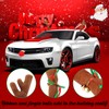 Car Reindeer Antler Kit Nose, Car Reindeer Antlers Christmas for