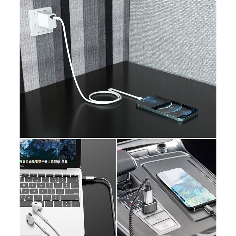 Big-E USB-C Female to USB 3.0 Male OTG (10Pack) Compatible