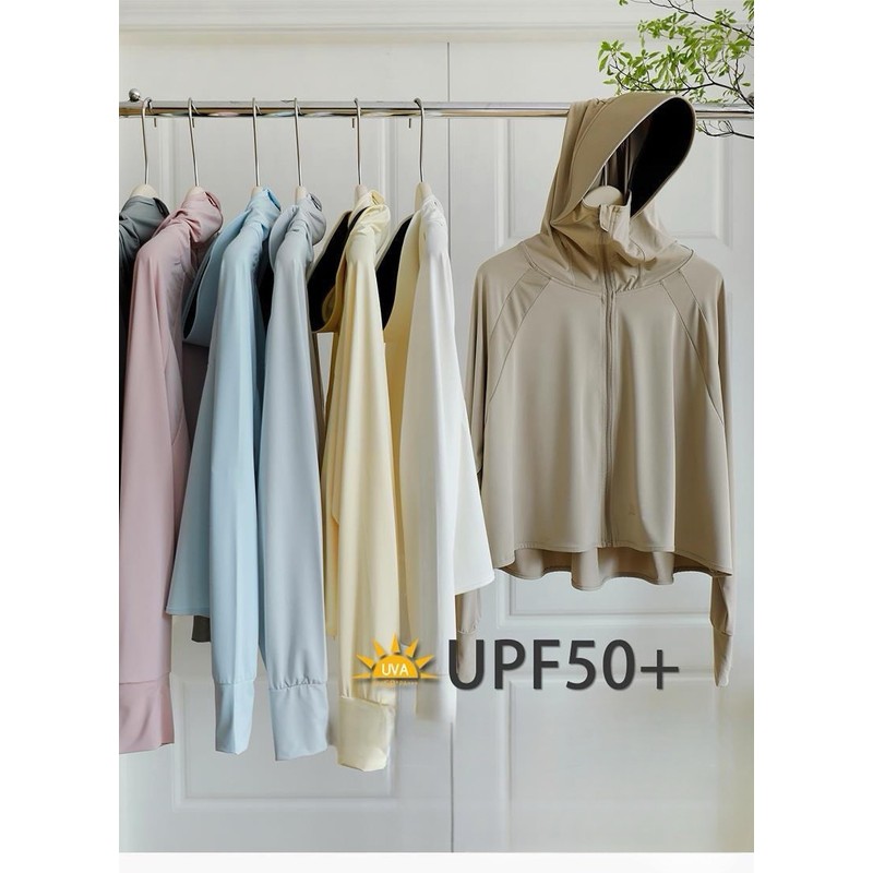 [MiniAya] ラッシュガード レディース uvカット パーカー 日焼け対策 冷感 夏 軽量 薄手