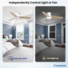 Modern Ceiling Fans with Lights, 42 Inch Ceiling Fan with