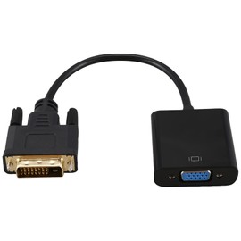 xelea DVI to VGA Adapter Cable 1080P DVI-D to VGA Cable 24+1 25 Pin DVI Male to 15 Pin VGA Female Video Converter for PC Display
