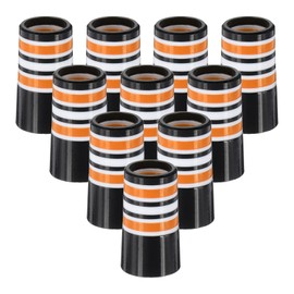 PATIKIL Golf Ferrules 0.370 Inch ID, 10 Pack Tapered Golf Club Ferrules Multi-Ring Iron Ferrule Rings for Taper Tip Iron Wedge Shaft Fits Steel Graphite Shafts, Orange