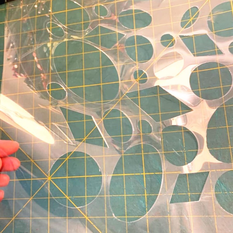 BANLTRE 5 Pack 24" x 36" 10mil/0.25mm Thick Clear Blank