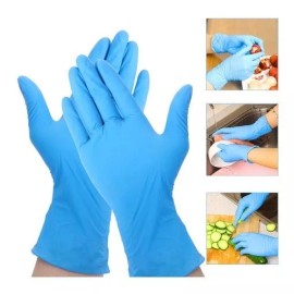 UniSeal Guantes Cocina Para Preparar Alimentos Chef Azul ( 100 Pz )