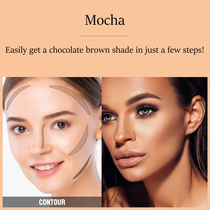 2-in-1 Contour+Highlighter Stick - Bronzer for Face Contours, 24-Hour Waterproof