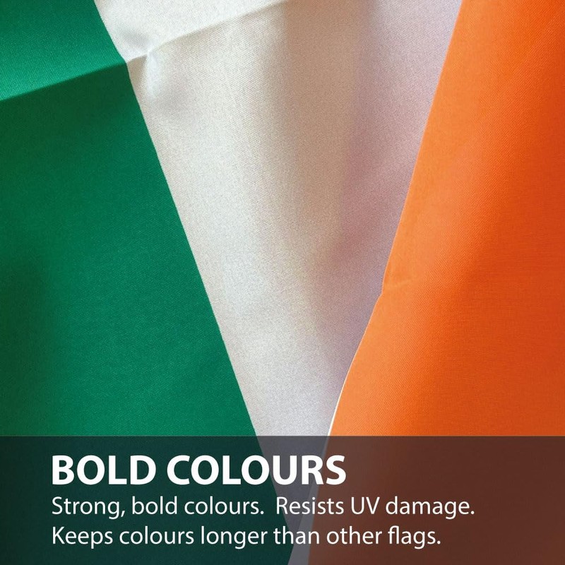 NWFlags Outdoor Heavy Ireland Flag 5ft x 3ft 110d Knitted