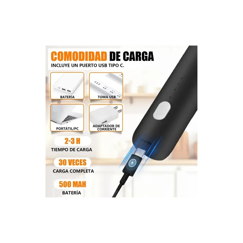 Espumador De Leche Y Café Batidores Electrico 3 Velocidades
