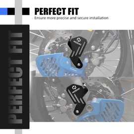 NICECNC Aluminum Fork Shrouds Front Fork Protective Cover Compatible with Yamaha Tenere 700 /XTZ700 2019-2024, Tenere 700 Rally Edition 2020 2021 2022 2023 2024, CNC Machined, Black