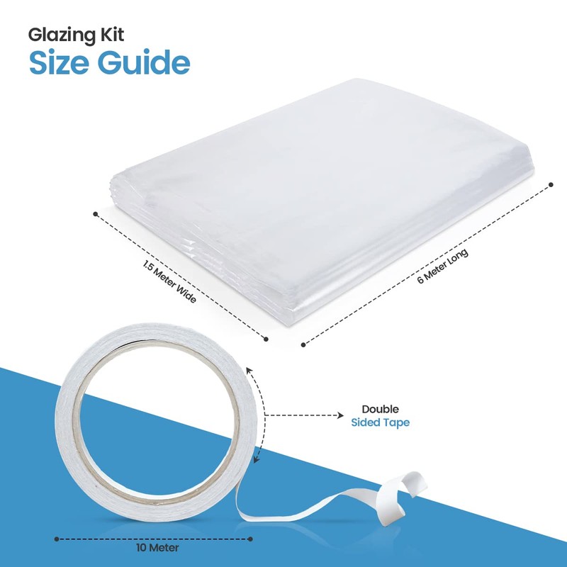 Window Insulation Film for Winter, Secondary Glazing Window Insulation Film