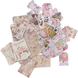 YYlingx 200PCS Flower Stickers Decorative Paper Scrapbooking Kits for Arts and Crafts DIY,Water Bottles,Gift Boxes