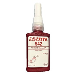 Loctite 542 Liquid Thread Sealant, 50 mL Bottle, Brown