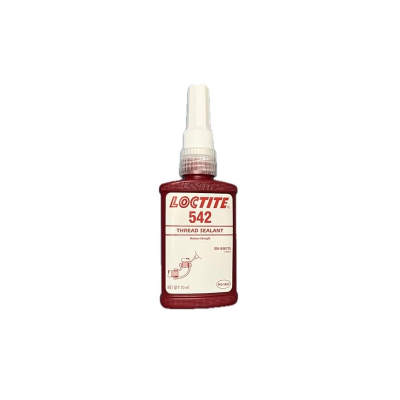 Loctite 542 Liquid Thread Sealant, 50 mL Bottle, Brown