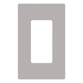 Lutron Claro 1 Gang Decorator/Rocker Wallplate, Gloss | CW-1-GR | Gray