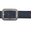 VANZETTI Women leather belt, Blue - Navy, 95 cm