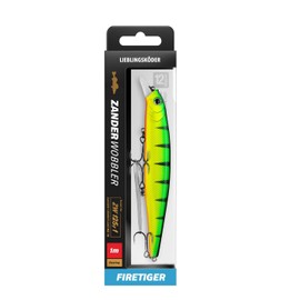 Lieblingsköder Zander wobbler 125 mm 20 g – Wobbler for zander fishing, colour: firetiger