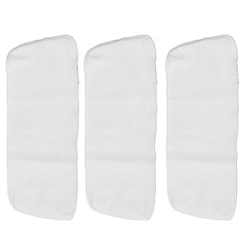 Aceite de ricino sin blanquear Paquete de 3 piezas Almohadillas reutilizables para compresas Compresa de ricino Envoltura de franela de algodón orgáni