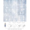 suddus White Curtain Lights for Bedroom Wall, 200 Led Twinkle