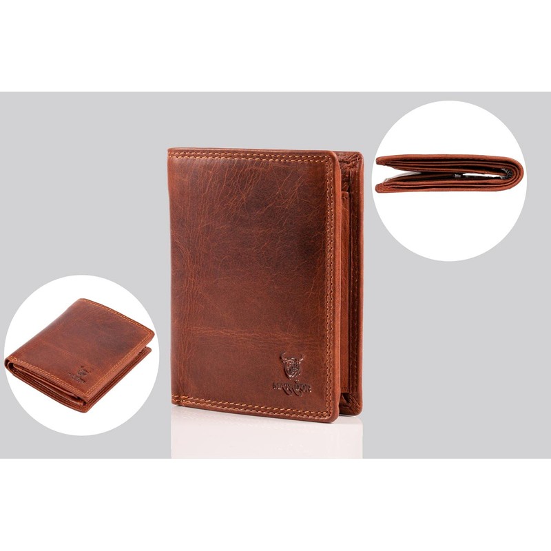 MATADOR 6402 Men's Unisex Purse Women, Vintage Brown, Vintage