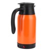 Orange Car Electric Kettle Temperature Display Car Boiling Cup Travel