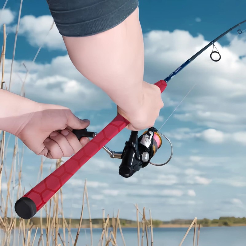 SoftShrink Hex Pattern Heat Shrink Wrap for Fishing Rod Grip,