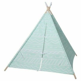 PILLOWFORT TEEPEE SOUTHWEST KIDS PLAY TENT, AQUA MINT TEE PEE PLAYHOUSE *NEW