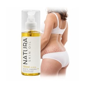 Natura Skin Oil 150ml. Aceite Corporal, Disminuye Estras y Cicatrices, Ideal para Uso durante el Embarazo, Hidrata Profundamente la Piel Seca, No es  