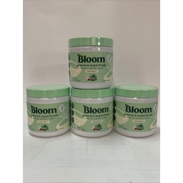 Bloom 4x Bloom Greens and Superfoods Vitamin Powder Coconut Flavor