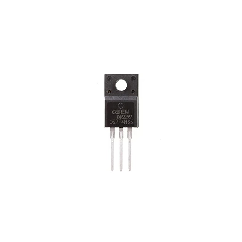 HUABAN 10 Pieces 4N65 650V 4A N-Channel MOSFET TO-220F Transistor
