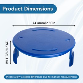 Trimmer Spool Cap Cover Compatible with Kobalt KST 120X KST 120X-06 Weed Eater String Trimmer, Replacement Spool Cover Compatible with Kobalt 40-Volt String Trimmer - 3 Pack