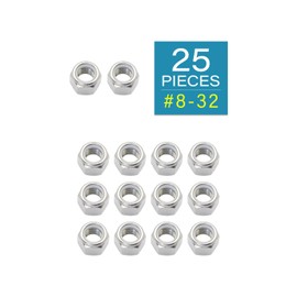 #8-32 Locknuts - IMScrews 304 Stainless Steel Hardware Locknuts - Durable and Rust-Resistant Fasteners for Home Repairs and Professional Projects Pack of 25