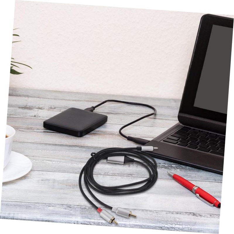 Totority Rca Cable for Audio Transferring Cable Audio Equipment Adapter