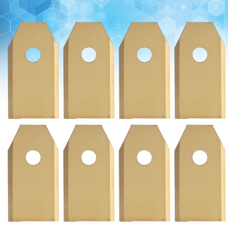 45pcs Robot Mower Blades Replacement Golden Stainless Steel Garden Mowing